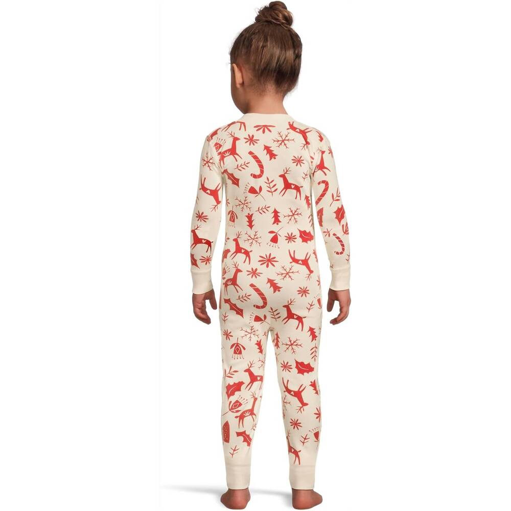 NEW HANNA ANDERSSON baby girl's 2-way zip sleeper in poppy scandicane - Picture 2 of 2